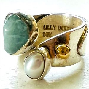 Vintage Lilly Barrack 14k & Sterling Silver Ring